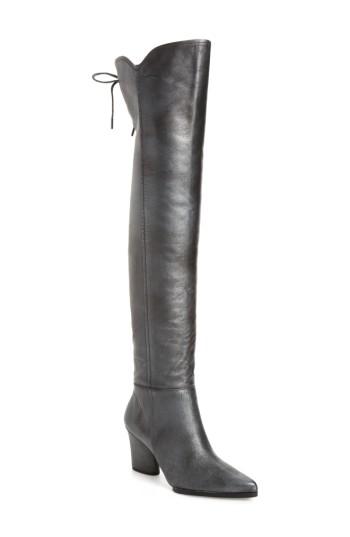Women's Donald J Pliner Leore Over The Knee Boot M - Metallic