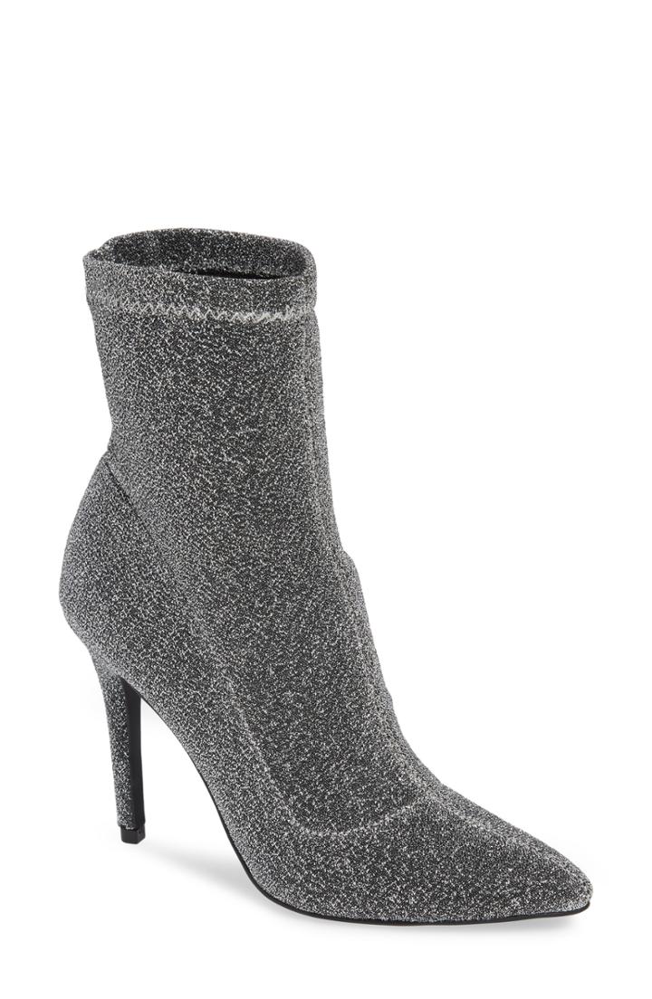Women's Charles By Charles David Puzzle Sock Bootie .5 M - Grey