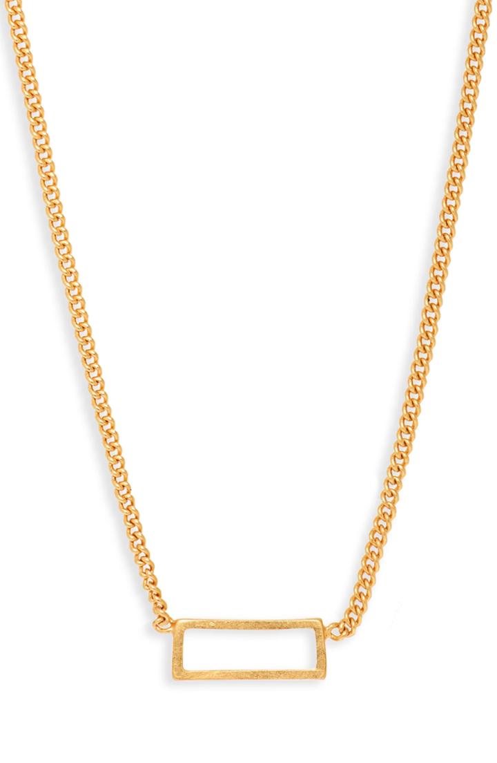 Women's Madewell Gilded Frame Necklace