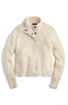 Women's J.crew Kay Lambswool Pullover Sweater, Size - Ivory