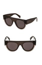 Women's Celine 51mm Pilot Sunglasses - Dark Grey/ Smoke