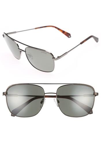 Men's Polaroid Eyewear 2056s 58mm Polarized Sunglasses - Dark Ruthenium