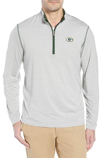 Men's Cutter & Buck Meridia - Green Bay Packers Half Zip Pullover - Green