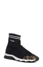 Women's Fendi Rockotop Zucca Sock Sneaker .5us / 35eu - Black