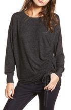 Women's Treasure & Bond Side Cinch Sweatshirt - Grey