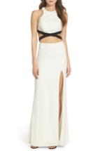 Women's La Femme Cutout Racerback Gown - Ivory