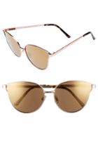 Women's Bp. 59mm Cat Eye Sunglasses - Gold/ Gold Mirror