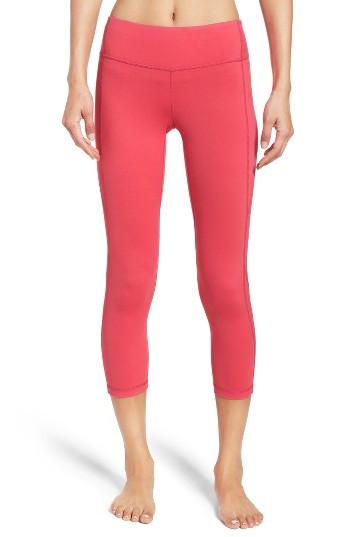 Women's Zella 'keep It Cool' Crop Leggings - Pink