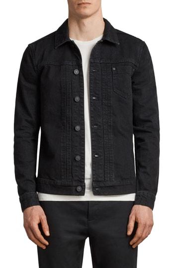 Men's Allsaints Bajio Denim Jacket - Black