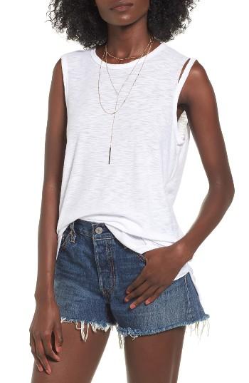 Women's Michelle By Comune Mason Ripped Tank - White