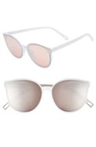 Women's Bp. 59mm Metal Tip Round Sunglasses - Clear/ Pink
