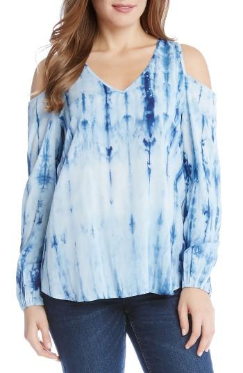 Women's Karen Kane Cold Shoulder Tie-dye Top