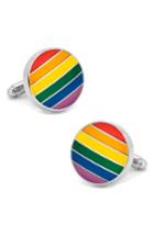 Men's Cufflinks, Inc. Rainbow Stripe Cuff Links