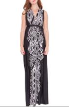 Women's Olian 'amanda' Maternity Maxi Dress