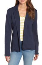 Women's Caslon Two Pocket Knit Blazer - Blue