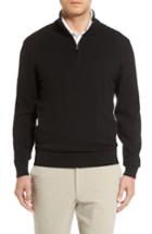 Men's Cutter & Buck Lakemont Half Zip Sweater - Black