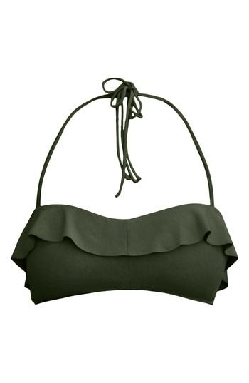 Women's Robin Piccone Lina Ruffle Bandeau Bikini Top