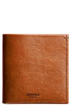 Men's Shinola Square Bifold Leather Wallet - Brown