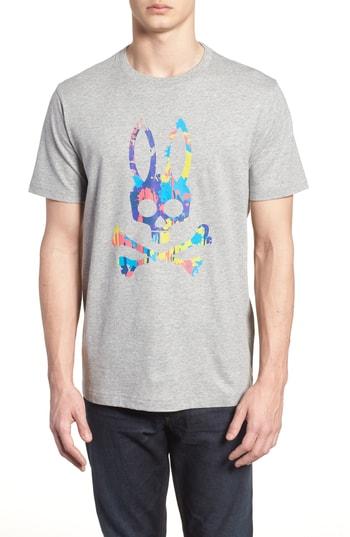 Men's Psycho Bunny Logo Graphic T-shirt (m) - Grey
