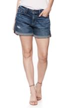 Women's Paige Parker Denim Boyfriend Shorts - Blue