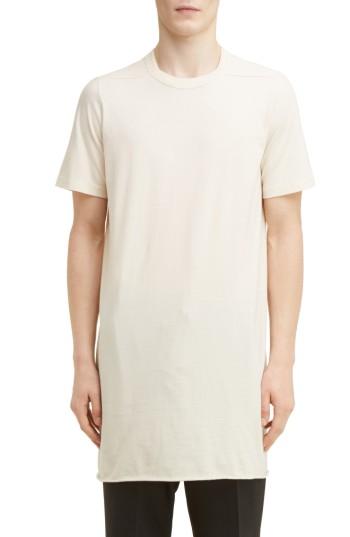 Men's Rick Owens Elongated T-shirt - Grey
