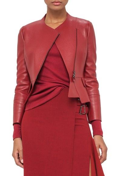 Women's Akris Nappa Leather Jacket