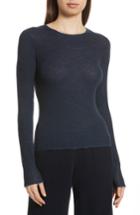 Women's Vince Waffle Knit Wool & Cashmere Top - Blue