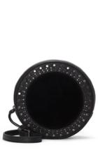 Vince Camuto Julie Leather Circle Crossbody Bag - Black