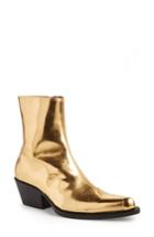 Women's Calvin Klein 205w39nyc Tex Tarrana Metallic Bootie .5us / 36.5eu - Metallic