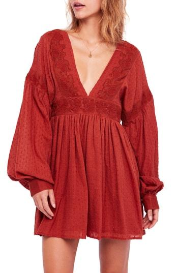 Women's Free People Sugarpie Minidress - Red