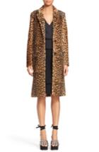 Women's Alexander Wang Cheetah Print Genuine Kangaroo Fur Coat - Brown