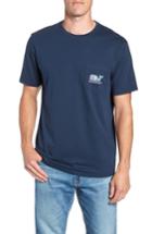Men's Vineyard Vines Flowers In Paradise Pocket T-shirt - Blue