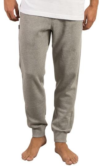 Men's Volcom Single Stone Fleece Sweatpants, Size - Grey