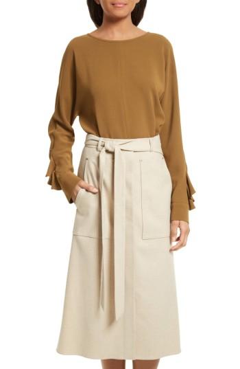 Women's Tibi Ruffle Sleeve Dolman Top