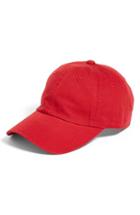 Women's American Needle Washed Cotton Baseball Cap - Red