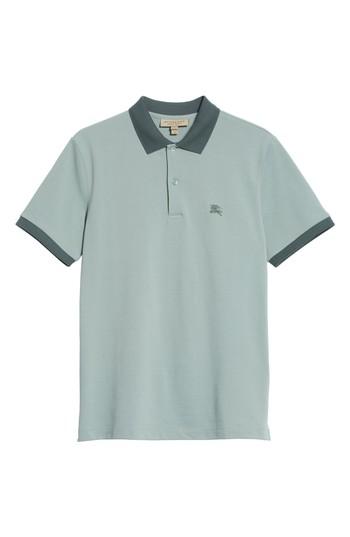 Men's Burberry Lawford Abown Polo - Green