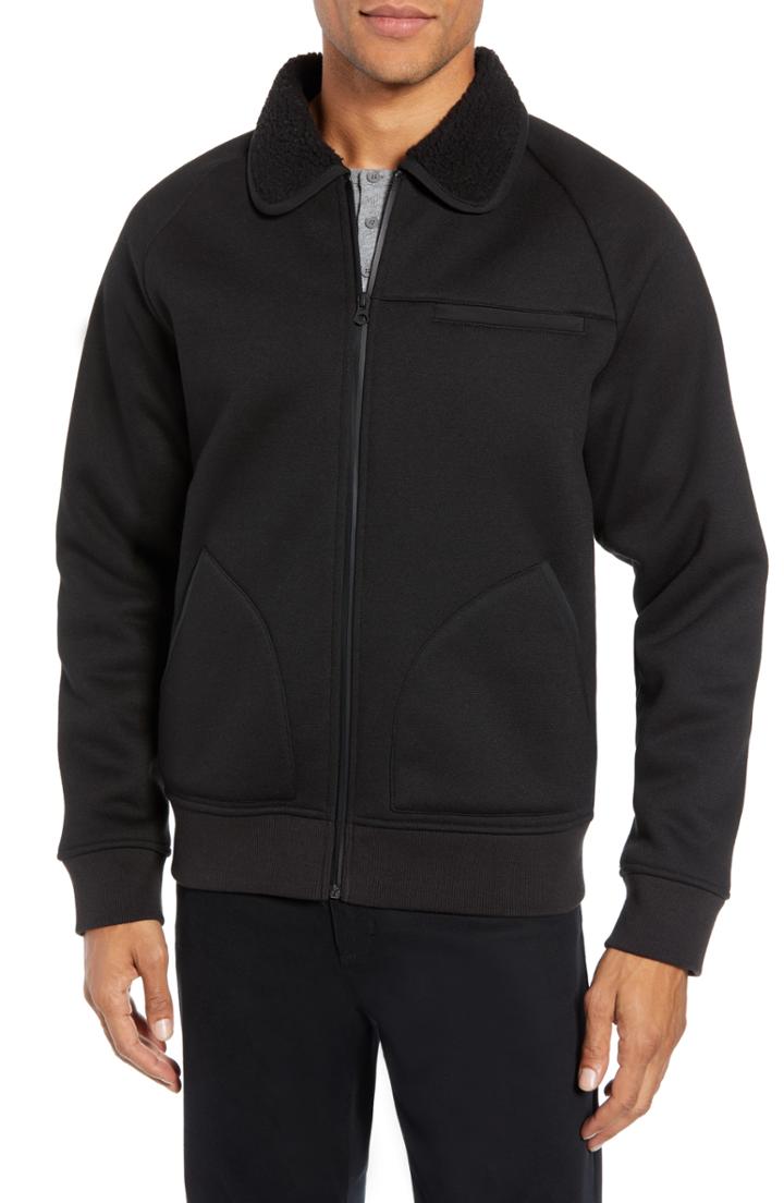 Men's Vince Fleece Collar Jacket - Black