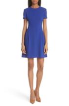 Women's Theory Elevate Crepe Fit & Flare Dress - Blue