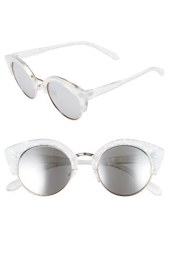 Women's Bp. 46mm Round Cat Eye Sunglasses -