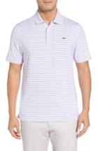 Men's Vineyard Vines Multicolor Stripe Polo - White