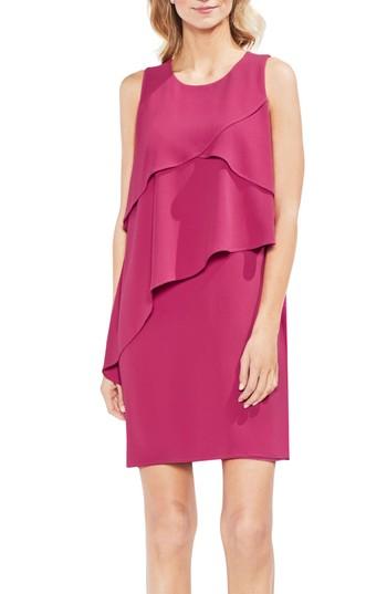 Women's Vince Camuto Asymmetrical Tiered Shift Dress - Pink