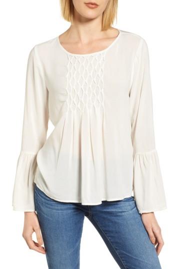 Women's Velvet By Graham & Spencer Bell Cuff Blouse - White
