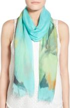 Women's Badgley Mischka 'wild Iris' Print Modal & Silk Scarf