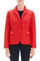 Women's Theory Puffer Down Blazer, Size - Red