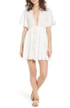 Women's Lost + Wander Magnolia Flutter Sleeve Dress - White