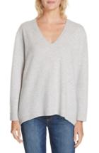 Women's Nordstrom Signature Boiled Cashmere V-neck Sweater - Grey