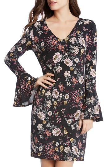 Women's Karen Kane Floral V-neck Bell Sleeve Dress