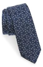 Men's Lanvin Jacquard Silk Tie, Size - Blue