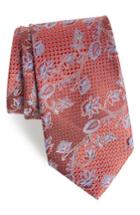 Men's Nordstrom Men's Shop Demarco Floral Silk Tie, Size - Red