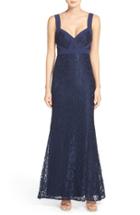 Women's Lulus Sleeveless Lace Mermaid Gown - Blue
